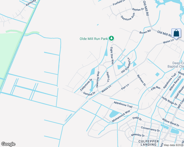 map of restaurants, bars, coffee shops, grocery stores, and more near 3608 Eddystone Drive in Chesapeake