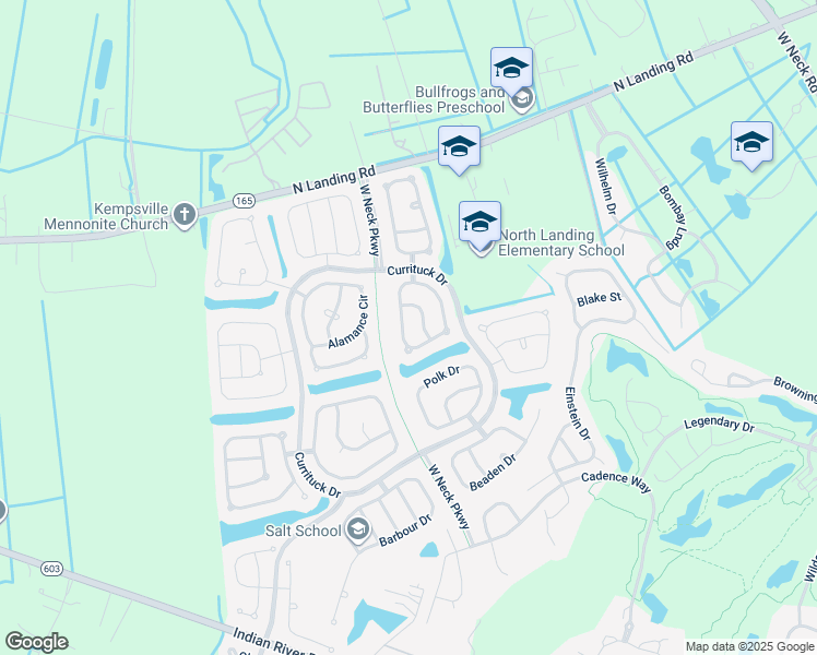map of restaurants, bars, coffee shops, grocery stores, and more near 2713 Pulaski Loop in Virginia Beach