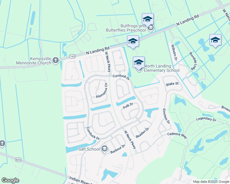 map of restaurants, bars, coffee shops, grocery stores, and more near 2716 Pulaski Loop in Virginia Beach