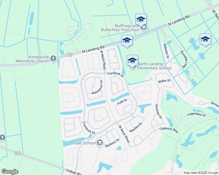 map of restaurants, bars, coffee shops, grocery stores, and more near 2716 Pulaski Loop in Virginia Beach
