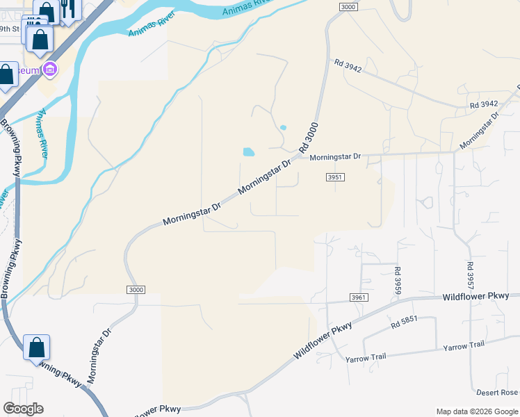 map of restaurants, bars, coffee shops, grocery stores, and more near 4450 Elk Ridge Court in Farmington