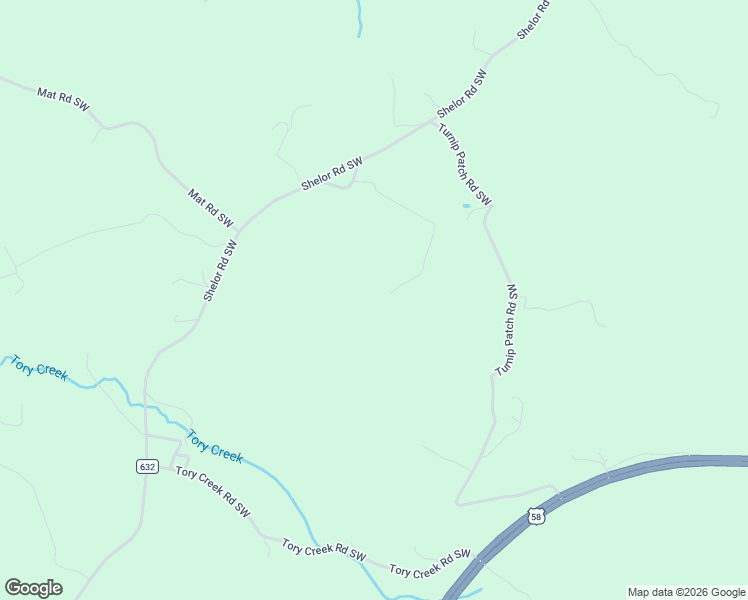 map of restaurants, bars, coffee shops, grocery stores, and more near 437 Shelor Road Southwest in Laurel Fork