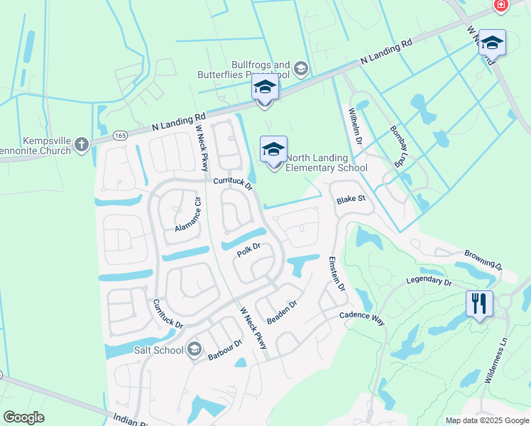 map of restaurants, bars, coffee shops, grocery stores, and more near in Virginia Beach