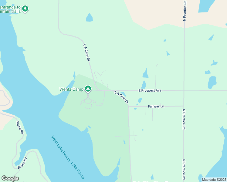 map of restaurants, bars, coffee shops, grocery stores, and more near East Prospect Avenue & L A Cann Drive in Ponca City