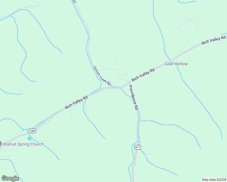 map of restaurants, bars, coffee shops, grocery stores, and more near 16389 Rich Valley Road in Abingdon