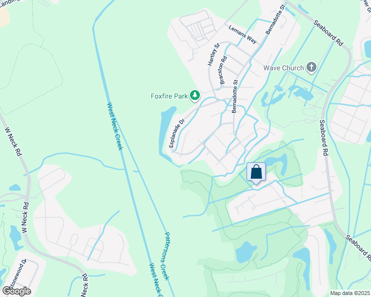 map of restaurants, bars, coffee shops, grocery stores, and more near 2736 Esplanade Court in Virginia Beach