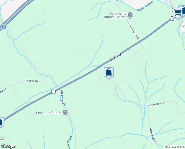 map of restaurants, bars, coffee shops, grocery stores, and more near 28200-28308 Hawthorne Dr in Meadowview