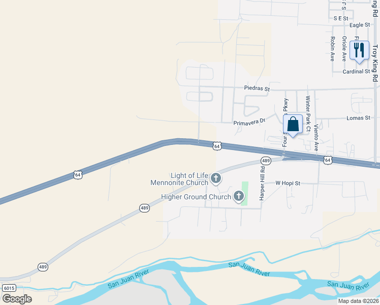 map of restaurants, bars, coffee shops, grocery stores, and more near 5901 Us 550 in Farmington