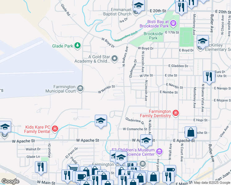 map of restaurants, bars, coffee shops, grocery stores, and more near 137 Jennings in Farmington