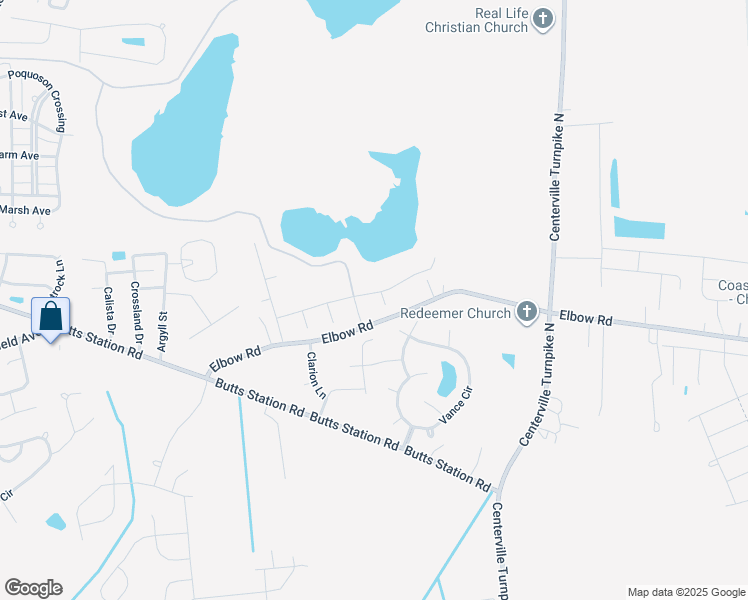 map of restaurants, bars, coffee shops, grocery stores, and more near 904 Darlene Court in Chesapeake