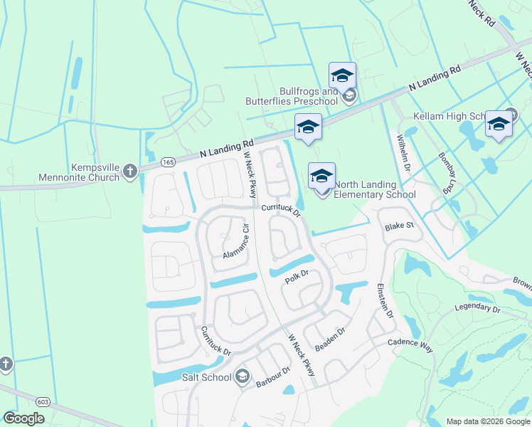 map of restaurants, bars, coffee shops, grocery stores, and more near 2752 Pulaski Loop in Virginia Beach