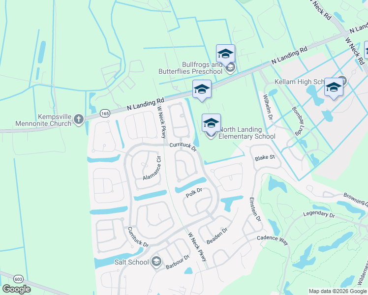 map of restaurants, bars, coffee shops, grocery stores, and more near 2612 Pulaski Loop in Virginia Beach