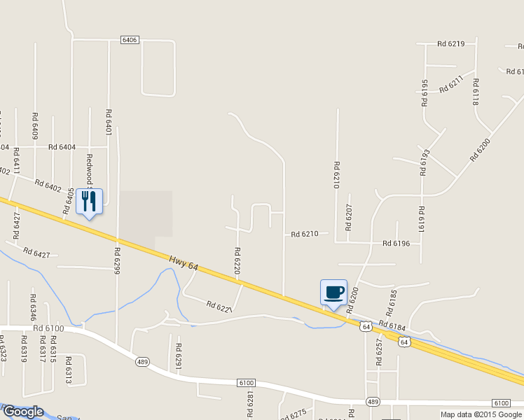 map of restaurants, bars, coffee shops, grocery stores, and more near 9 Road 6212 in Kirtland