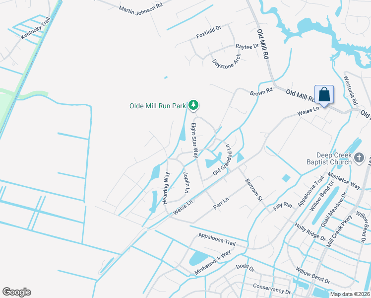 map of restaurants, bars, coffee shops, grocery stores, and more near 3505 Golfview Drive in Chesapeake