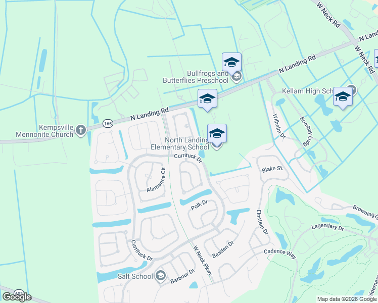 map of restaurants, bars, coffee shops, grocery stores, and more near 2612 Pulaski Loop in Virginia Beach