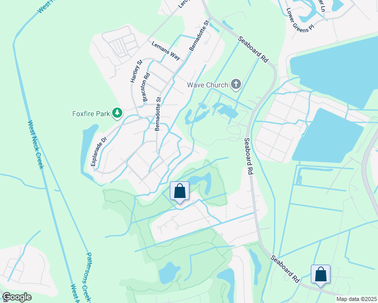 map of restaurants, bars, coffee shops, grocery stores, and more near 2700 Saint Charles Avenue in Virginia Beach