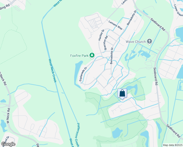 map of restaurants, bars, coffee shops, grocery stores, and more near 2708 Esplanade Court in Virginia Beach