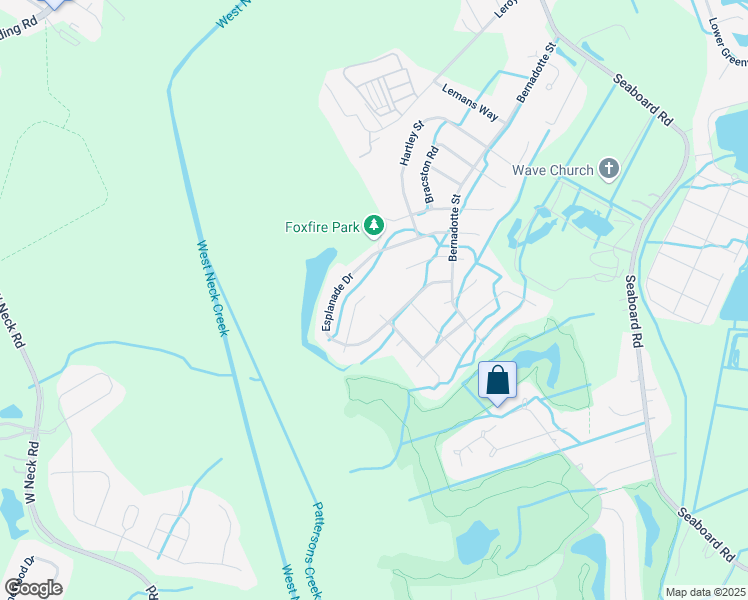 map of restaurants, bars, coffee shops, grocery stores, and more near 2708 Esplanade Court in Virginia Beach
