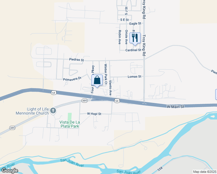 map of restaurants, bars, coffee shops, grocery stores, and more near 4601 Summer Wind Lane in Farmington
