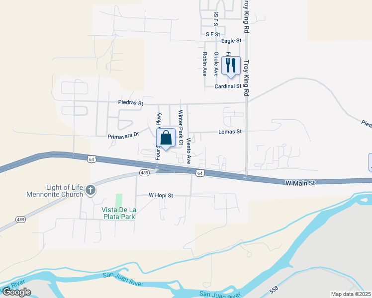 map of restaurants, bars, coffee shops, grocery stores, and more near 4601 Summer Wind Lane in Farmington