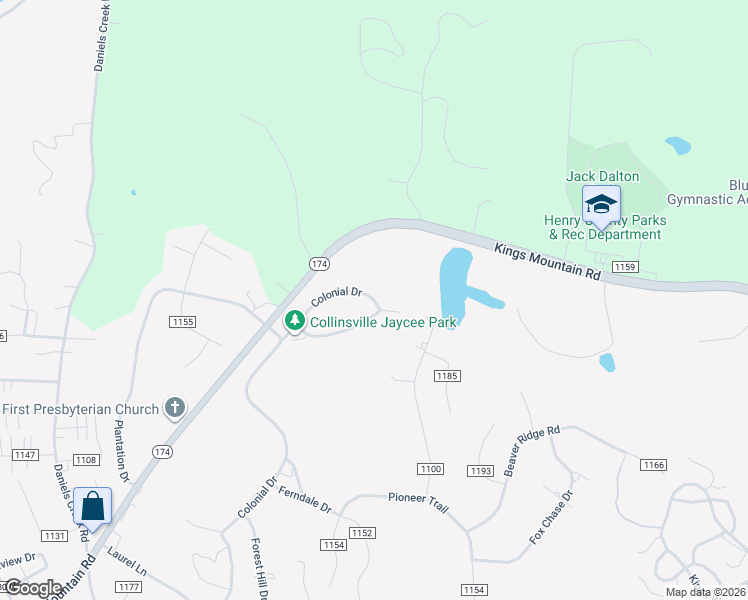 map of restaurants, bars, coffee shops, grocery stores, and more near 267 County Road 1118 in Collinsville