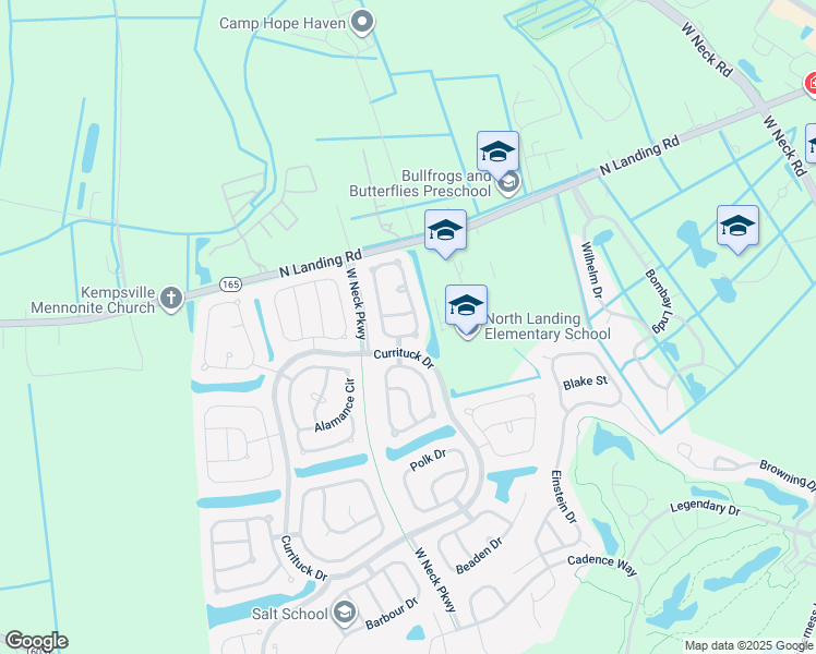 map of restaurants, bars, coffee shops, grocery stores, and more near 2628 Alleghany Loop in Virginia Beach