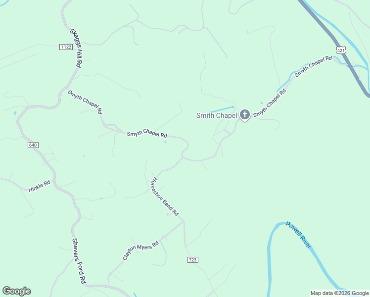 map of restaurants, bars, coffee shops, grocery stores, and more near State Road 641 in Pennington Gap