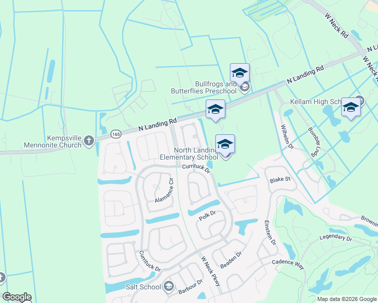 map of restaurants, bars, coffee shops, grocery stores, and more near 2516 Alleghany Loop in Virginia Beach