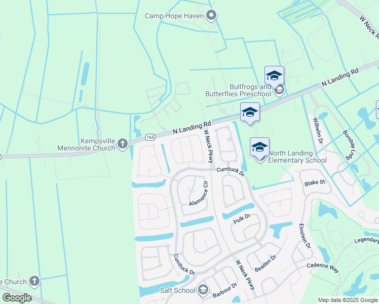 map of restaurants, bars, coffee shops, grocery stores, and more near 2517 New Hanover Street in Virginia Beach