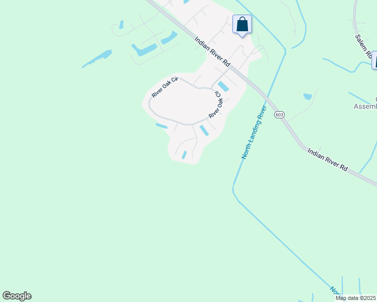 map of restaurants, bars, coffee shops, grocery stores, and more near 2625 Cypress Vine Court in Virginia Beach