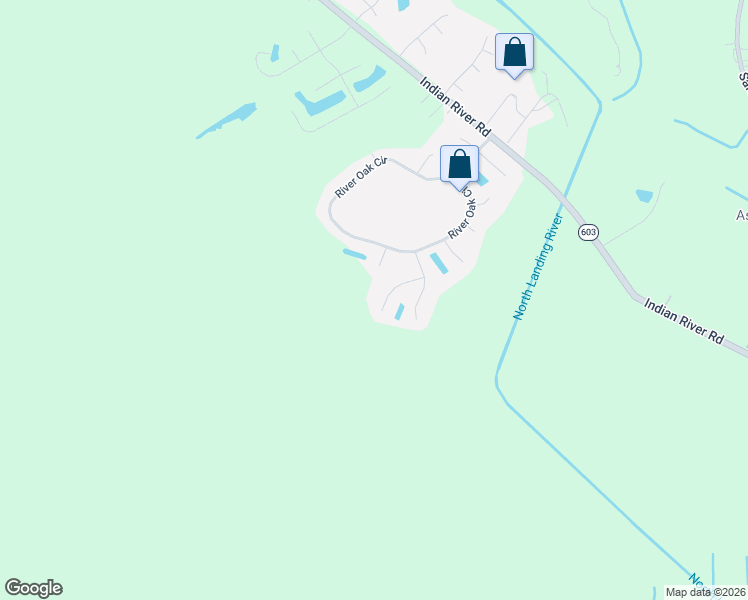 map of restaurants, bars, coffee shops, grocery stores, and more near 2628 Cypress Vine Court in Virginia Beach