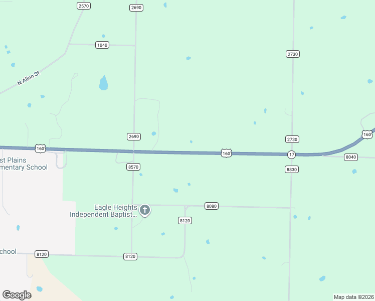 map of restaurants, bars, coffee shops, grocery stores, and more near 1169 Joe Jones Boulevard in West Plains