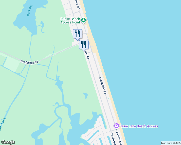 map of restaurants, bars, coffee shops, grocery stores, and more near 2605 Sandpiper Road in Virginia Beach