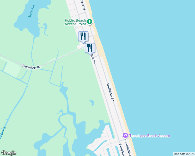 map of restaurants, bars, coffee shops, grocery stores, and more near 2605 Sandpiper Road in Virginia Beach