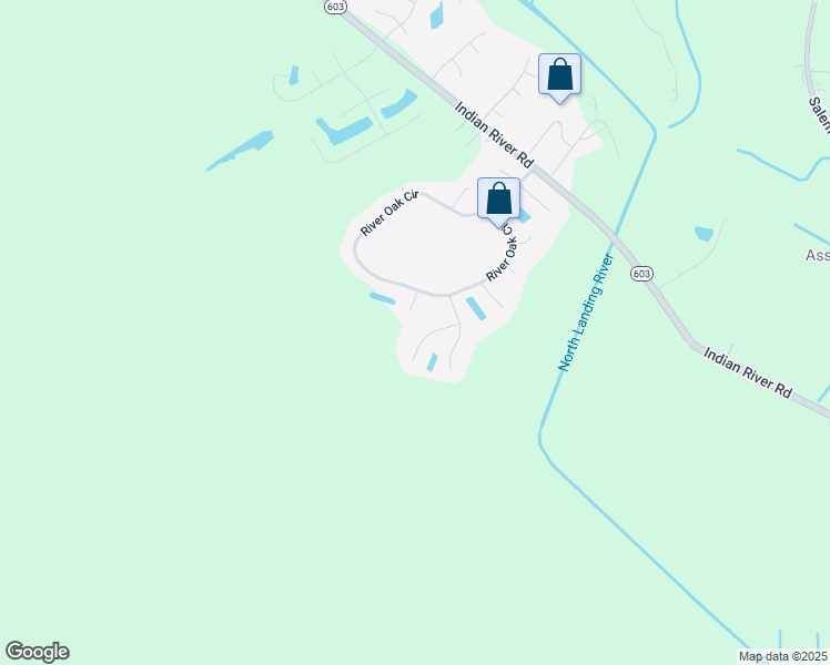 map of restaurants, bars, coffee shops, grocery stores, and more near 2616 Cypress Vine Court in Virginia Beach
