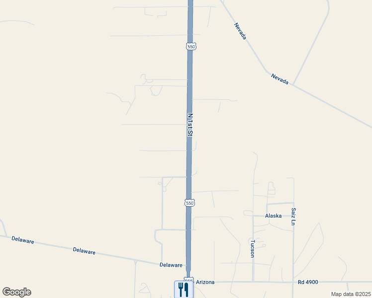 map of restaurants, bars, coffee shops, grocery stores, and more near 2201 North 1st Street in Bloomfield
