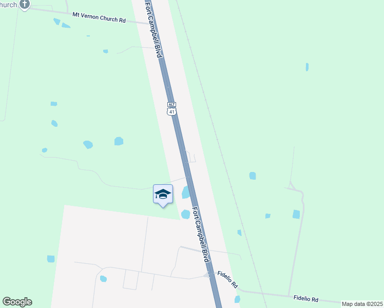 map of restaurants, bars, coffee shops, grocery stores, and more near 9440 Fort Campbell Boulevard in Hopkinsville