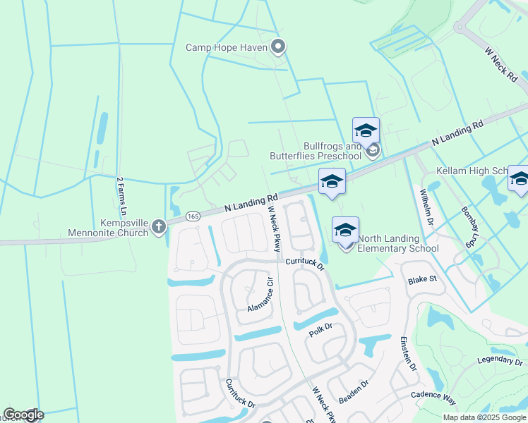 map of restaurants, bars, coffee shops, grocery stores, and more near 3197 Nansemond Loop in Virginia Beach