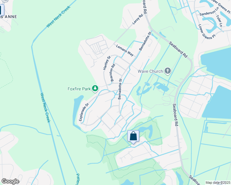map of restaurants, bars, coffee shops, grocery stores, and more near 2493 Esplanade Drive in Virginia Beach