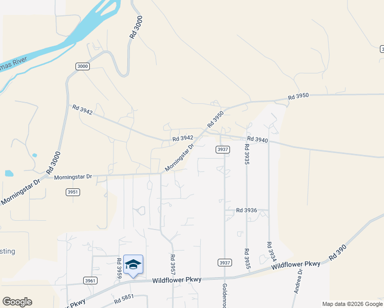 map of restaurants, bars, coffee shops, grocery stores, and more near 10 Road 3950 in Farmington