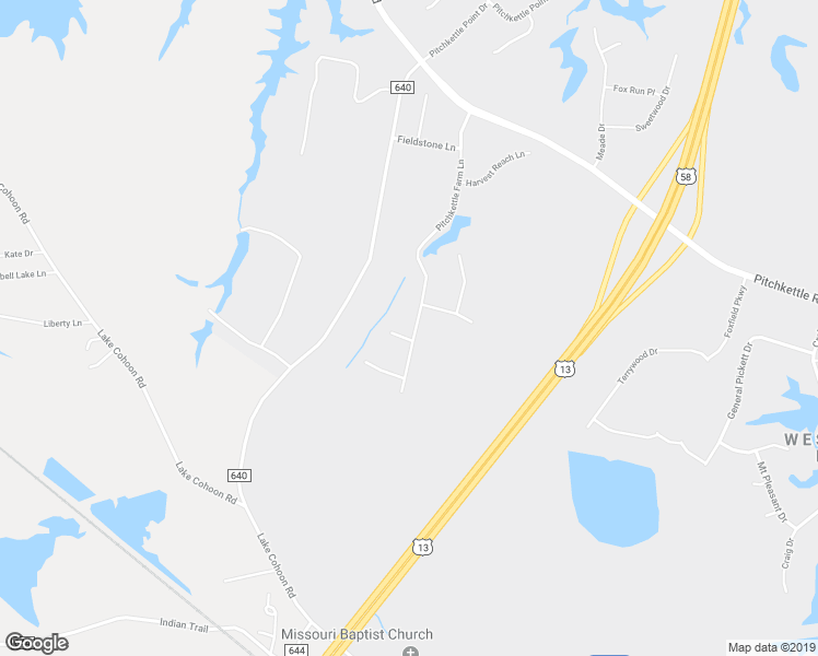 map of restaurants, bars, coffee shops, grocery stores, and more near 6000 Gardenstone Circle in Suffolk