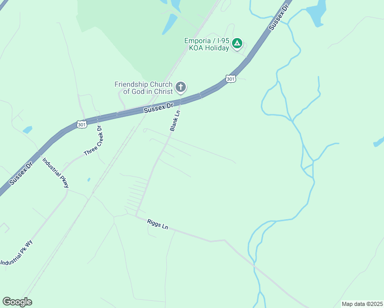 map of restaurants, bars, coffee shops, grocery stores, and more near 204 Blank Lane in Emporia