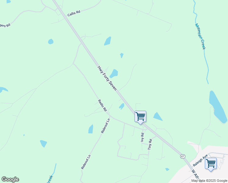 map of restaurants, bars, coffee shops, grocery stores, and more near 26460 Virginia 47 in South Hill