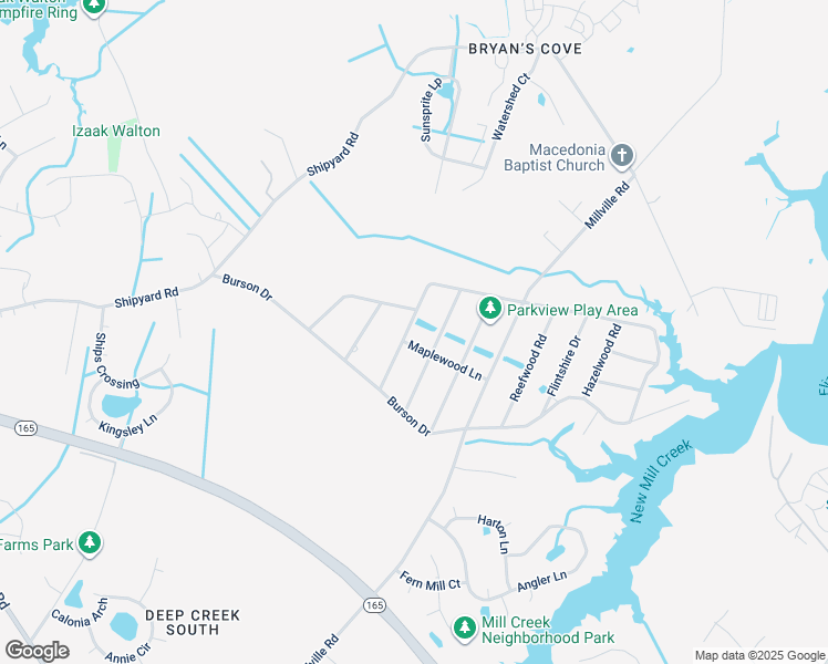 map of restaurants, bars, coffee shops, grocery stores, and more near 1969 Rockwood Drive in Chesapeake