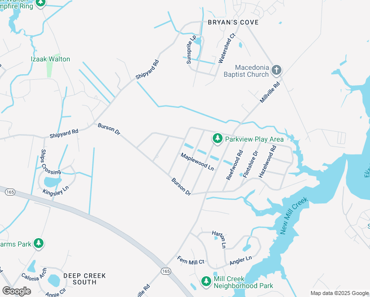 map of restaurants, bars, coffee shops, grocery stores, and more near 1969 Rockwood Drive in Chesapeake