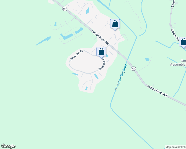 map of restaurants, bars, coffee shops, grocery stores, and more near 3732 Cypress Vine Lane in Virginia Beach