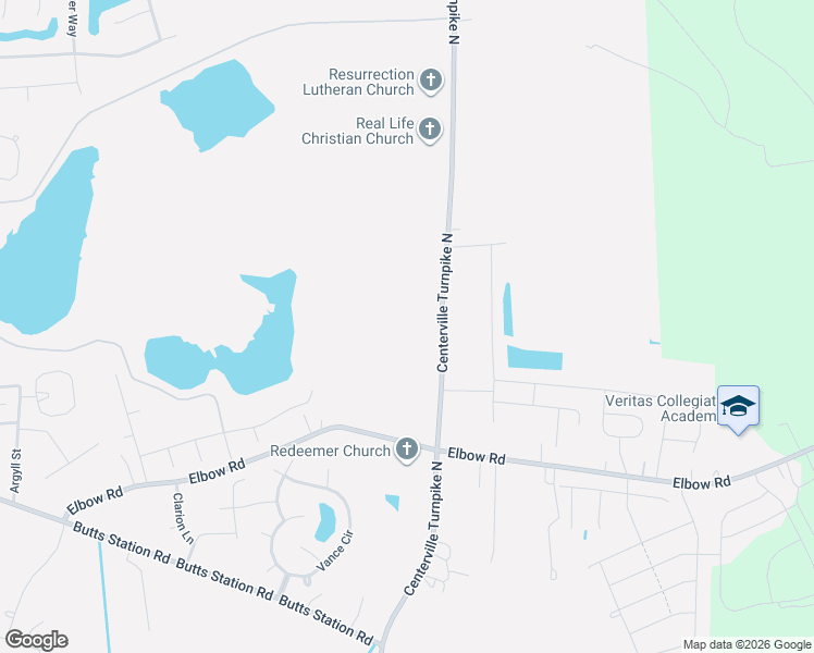 map of restaurants, bars, coffee shops, grocery stores, and more near 716 Centerville Turnpike North in Chesapeake