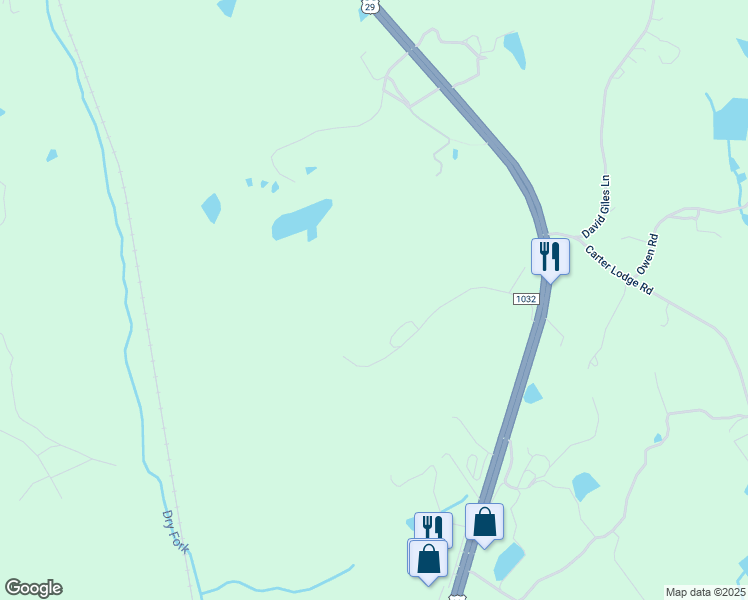 map of restaurants, bars, coffee shops, grocery stores, and more near 535 Tower Lane in Blairs