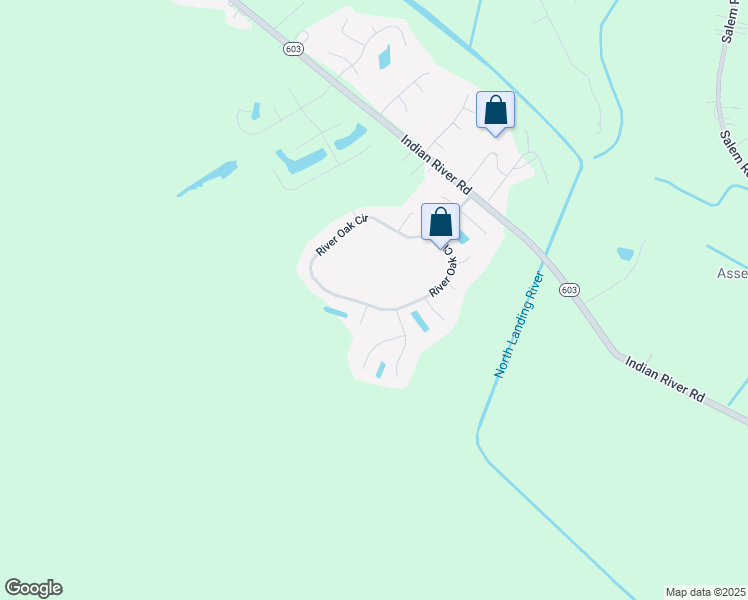 map of restaurants, bars, coffee shops, grocery stores, and more near 3765 River Oak Circle in Virginia Beach