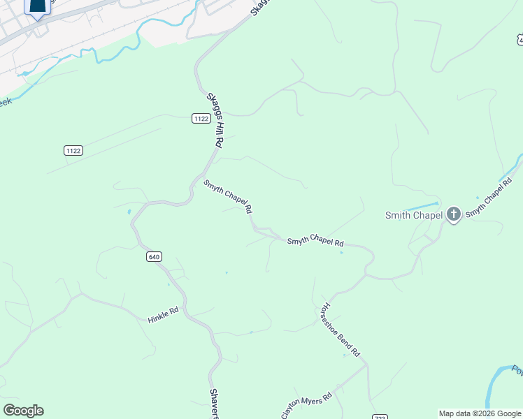 map of restaurants, bars, coffee shops, grocery stores, and more near State Road 641 in Pennington Gap
